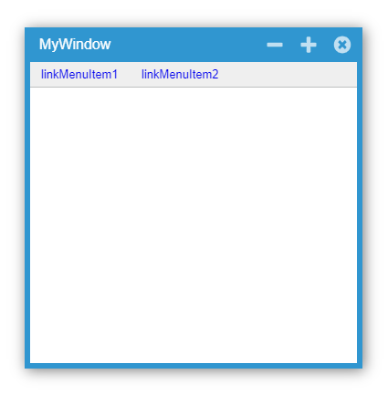 MainMenu with link menu items